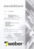 certifikt weber